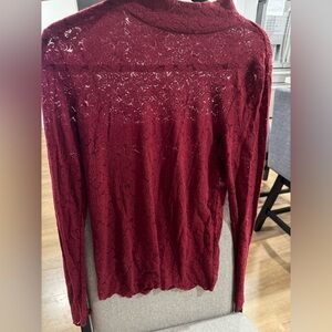 Sheer lace long sleeve